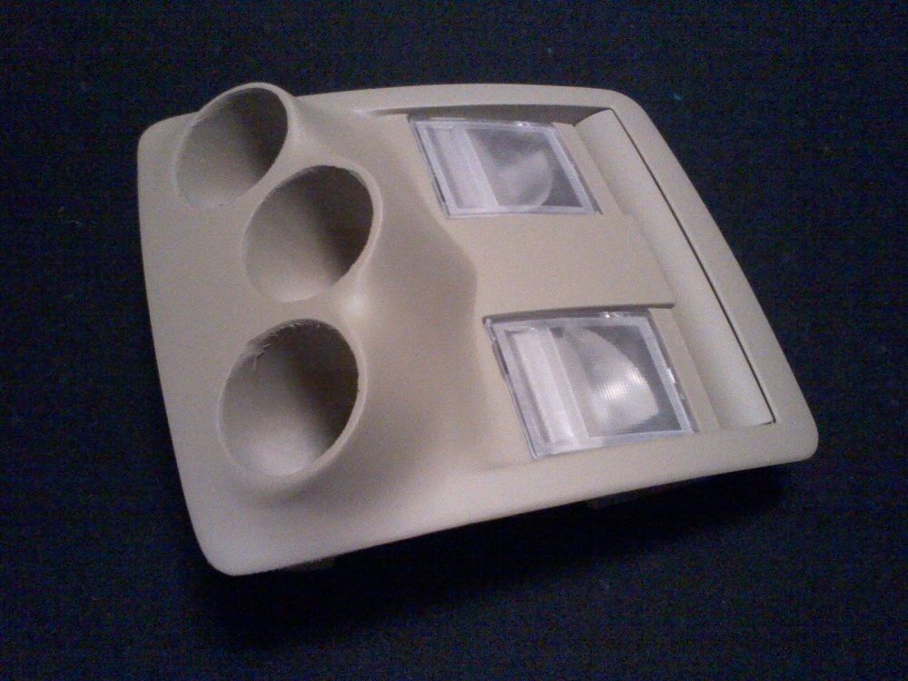 Triple gauge pod overhead console